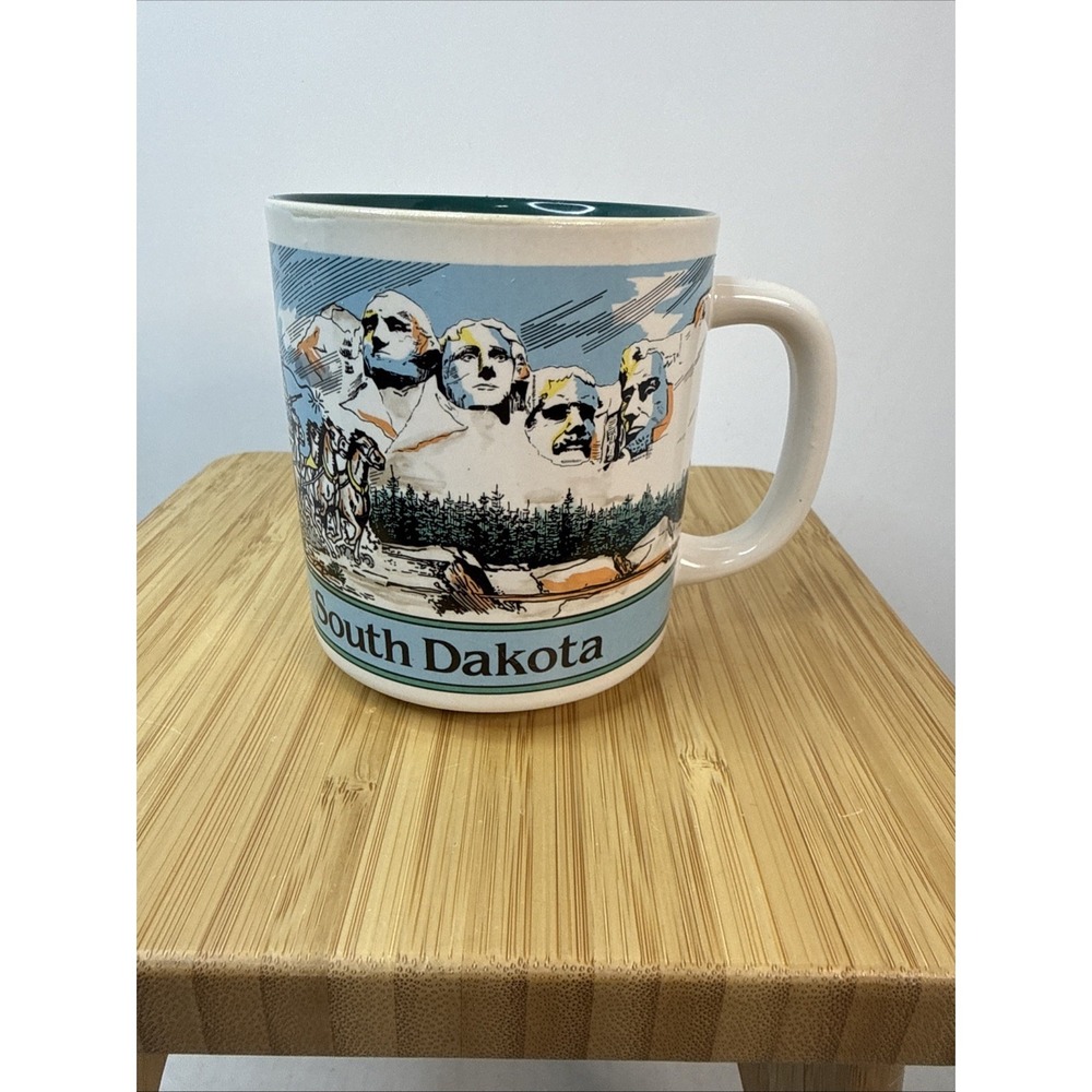 Vintage South Dakota Coffee Tea Mug 3.5" x 4.5" Mount‎ Rushmore National Parks